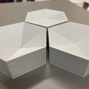 Set of 3 3D Printed Stained Glass Flower Shape Mould