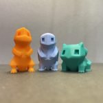 Low Poly Pokemon Starter Bundle