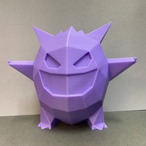 Gengar Low Poly Pokemon Money Boxes Front