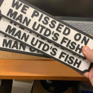 We Pissed on Man Utd's Fish Plaque